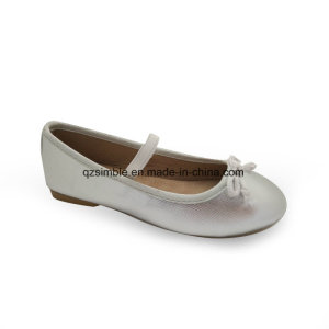 Soft PU Flat Walking Ballerina Shoes for Kids